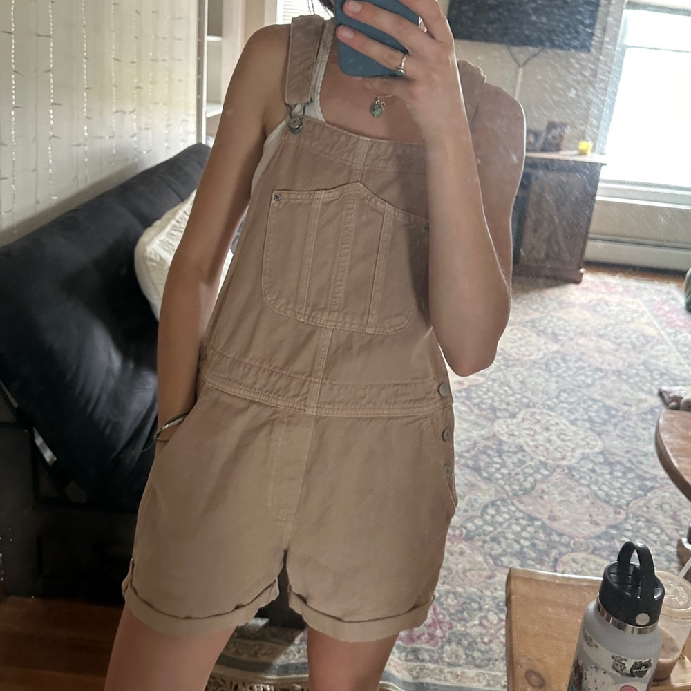 Tan overalls